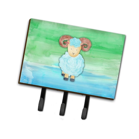 Carolines Treasures Ram Sheep Watercolor Leash or Key Holder BB7418TH68